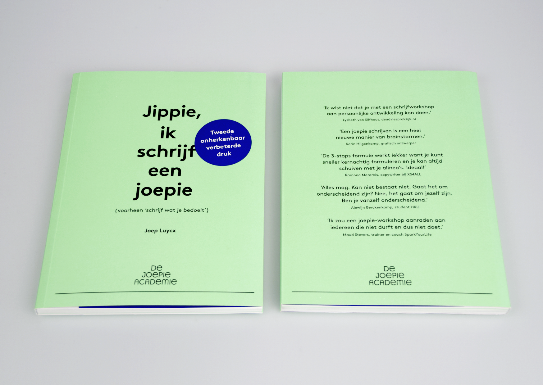 Jippie, ik schrijf een joepie, de joepie academie, studio enkelvoud