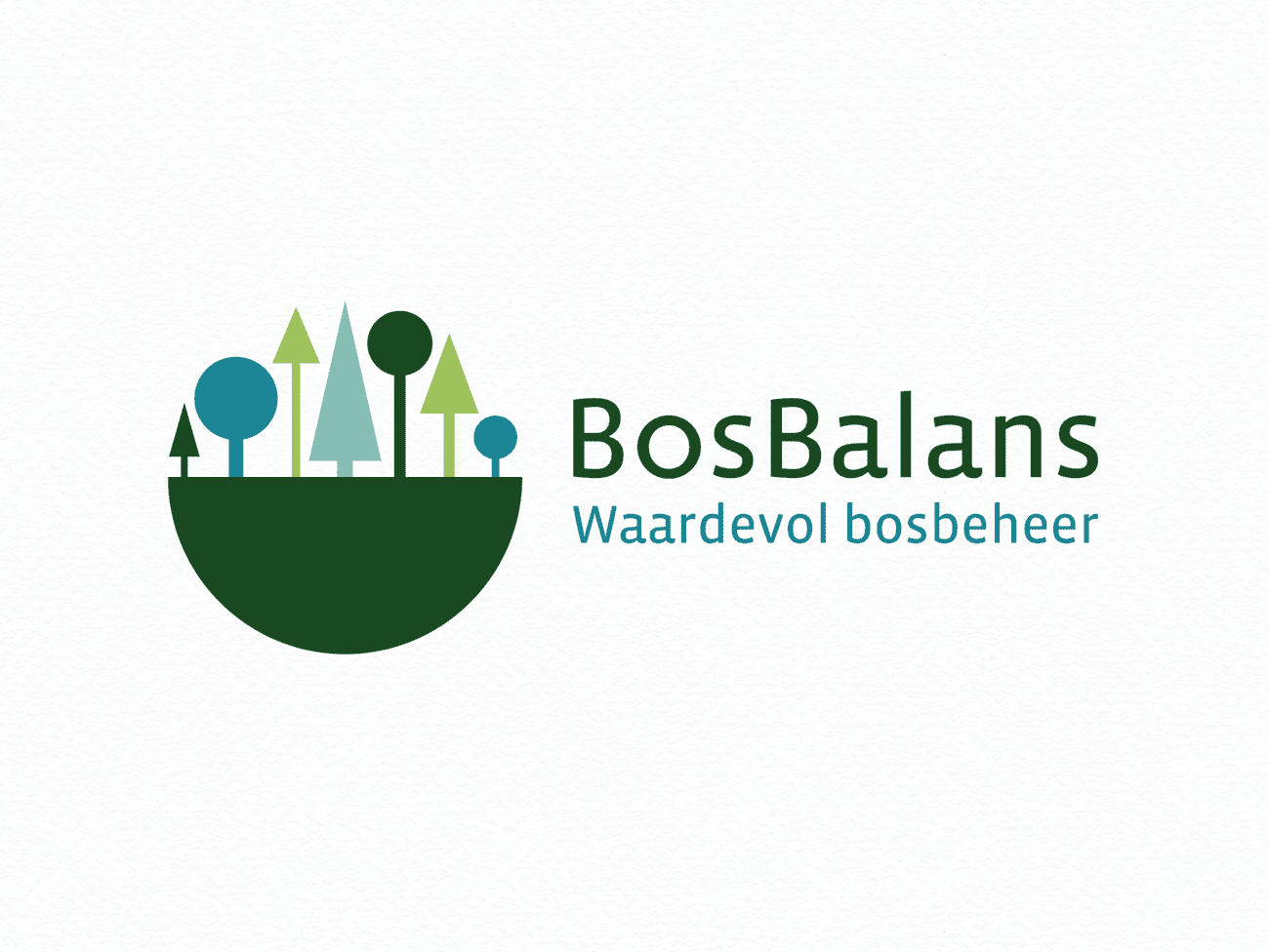 Bosbalans, identiteit, huisstijl, logo, visitekaartje, balans, bossen, groen, blauw, t-shirt, logo